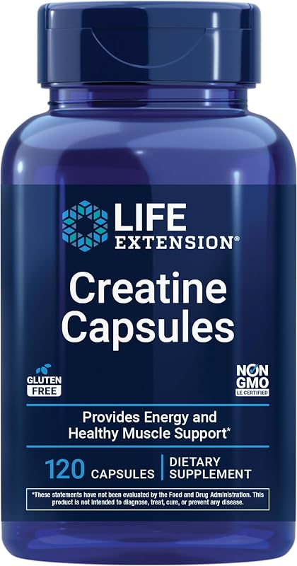 Creatine Capsules – Creatine Monohydrate – Promotes Strength, Lean Muscle, Healthy Endurance – Non-GMO, Gluten-Free – 120 Capsules | Creatine Monohydrate That Promotes Strength, Lean Muscle & Healthy Endurance, Non-GMO & Gluten-Free, 120 Caps