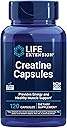 Life Extension Creatine Capsules – Creatine Monohydrate – Promotes Strength, Lean Muscle, Healthy Endurance – Non-GMO, Gluten-Free – 120 Capsules