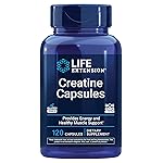 Life Extension Creatine Capsules - Creatine Monohydrate - Promotes Strength, Lean Muscle, Healthy Endurance - Non-GMO, Gluten-Free - 120 Capsules