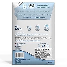 Tru Earth Platinum - Heavy Duty Laundry Detergent Sheets - Up to 64 Loads (32 Count), Fresh Linen Scent - Ultra-Concentrated Formula - Eco-Friendly Laundry Sheets