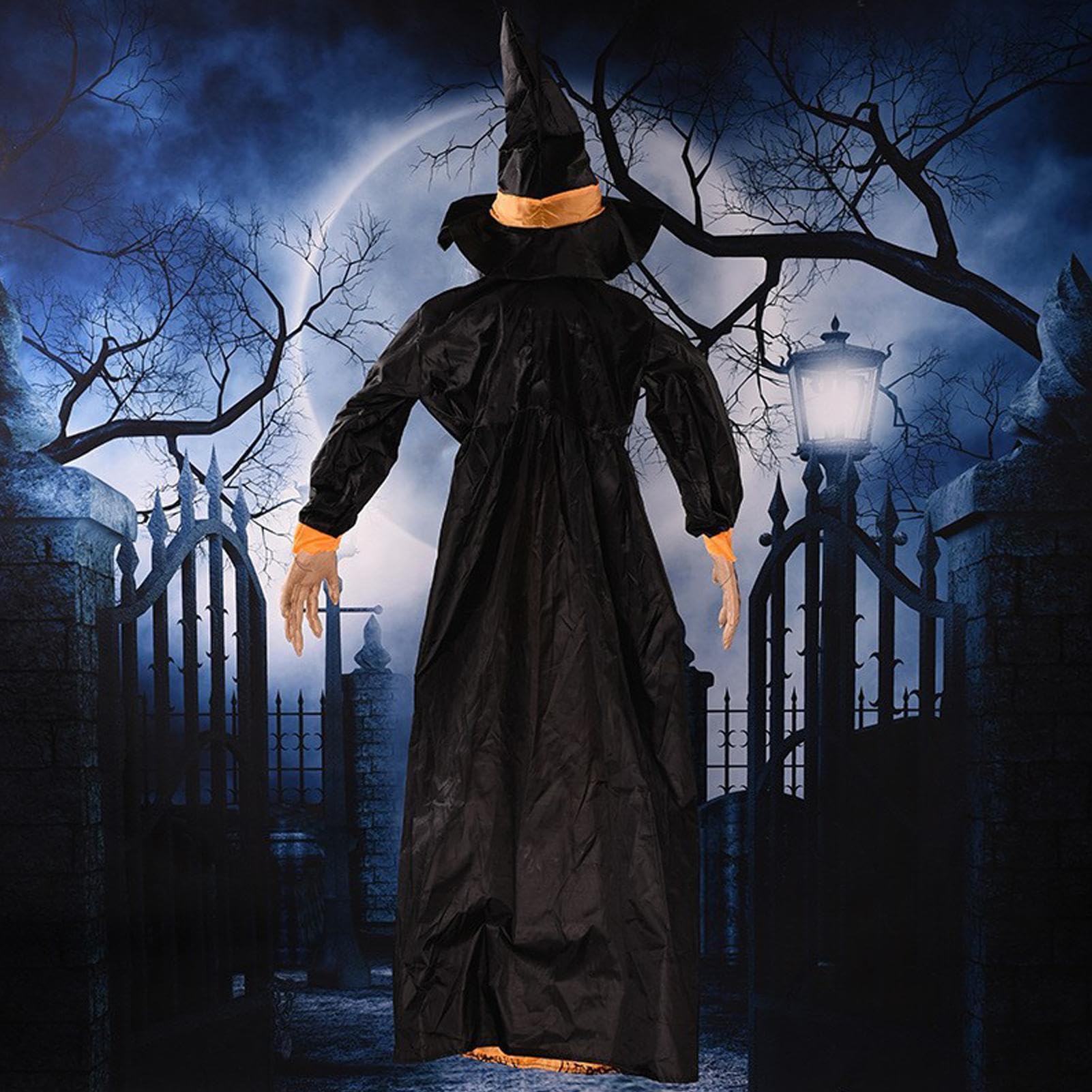 Latajaca Dekoracja Halloweenowa Latająca Z Czujnikiem Ruchu i Migającymi