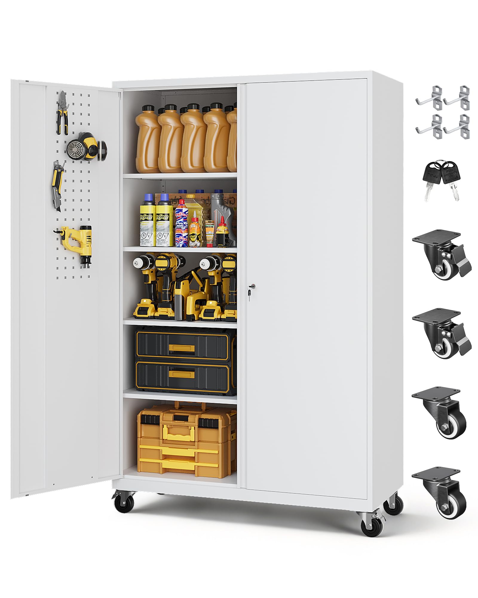 LISSIMO Rolling Garage Storage Cabinet
