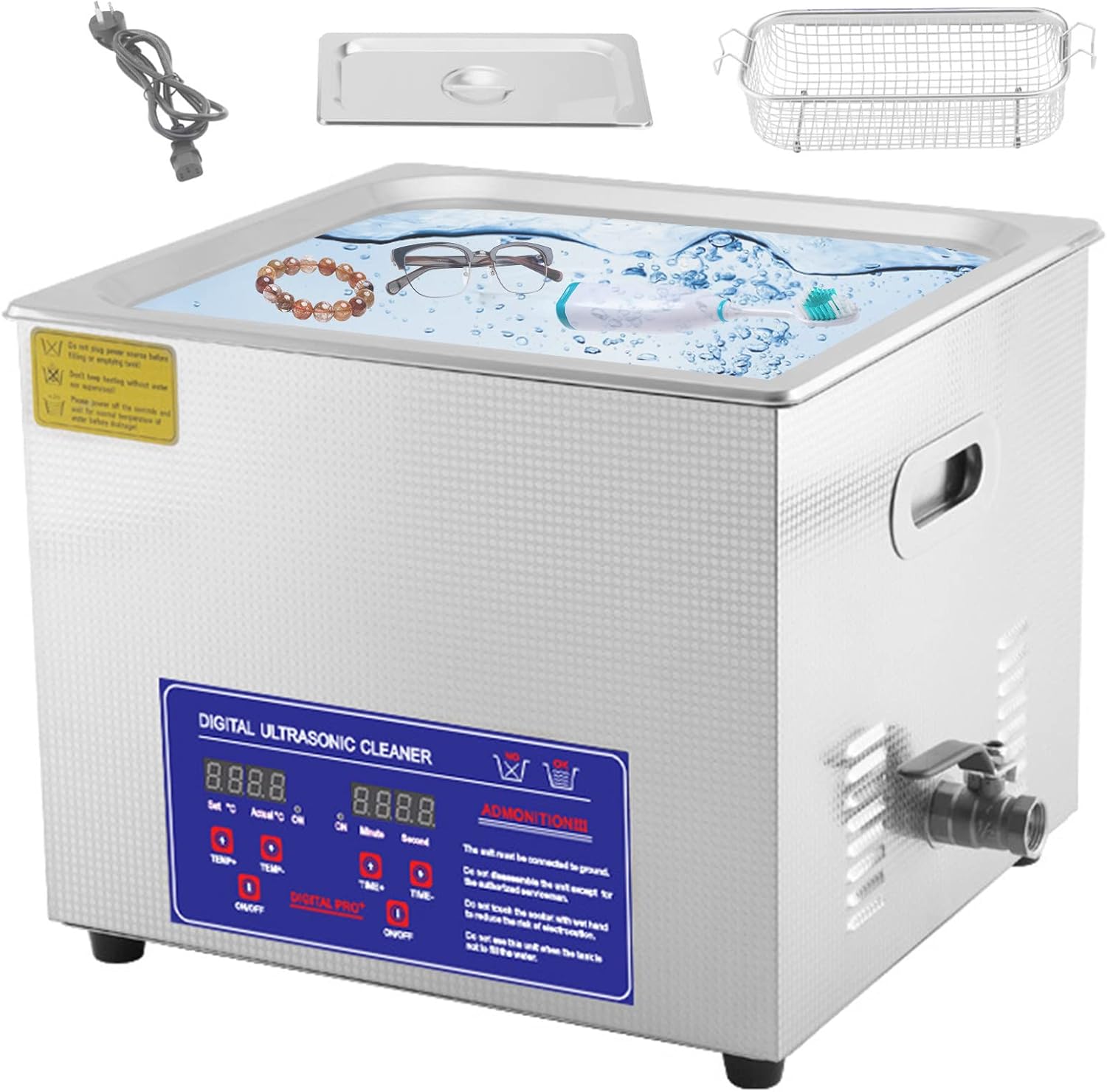 JIANLE Ultrasonic Cleaner, Large Capacity Heated Ultrasonic