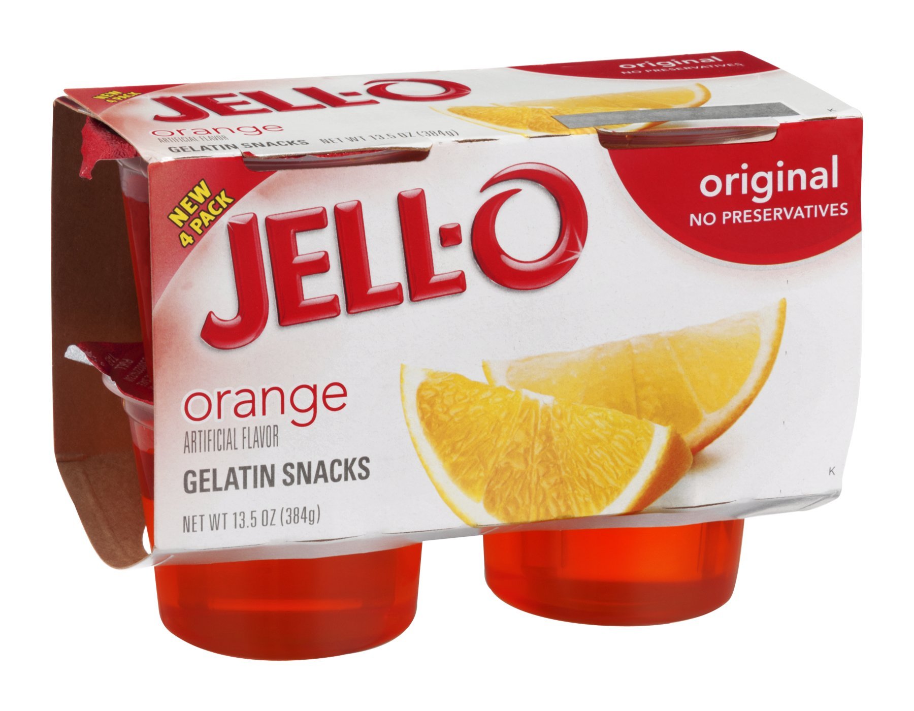 JELL-O Jell-O Gelatin Snacks Orange Original 13.5 Ounce