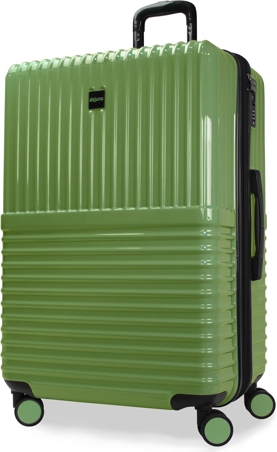 World Traveler Dejuno Tonal 28-Inch Polycarbonate Lightweight Hardside Expandable Spinner Luggage Suitcase with TSA Lock - Matcha