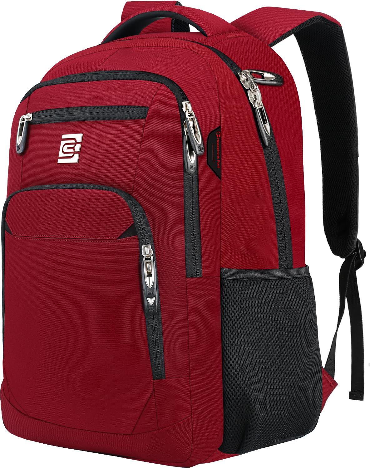 Laptop Backpack,Business Travel Anti Theft Slim Durable Laptops Backpack,Water Resistant College Computer Bag for Women & Men Fits 15.6 Inch Laptop and Notebook-Red