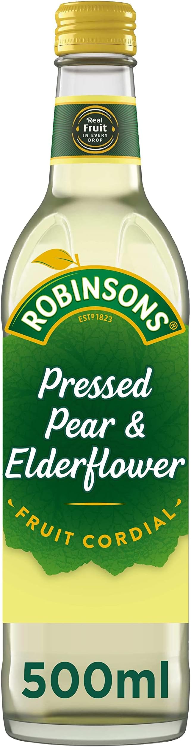 Robinsons Pressed Pear & Elderflower Fruit Cordial Squash, 500ml