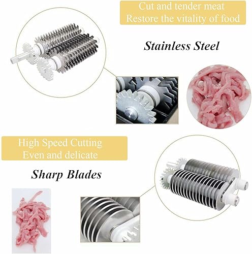 Miniatura 4 de Herramienta ablandadora de carne, ablandador de carne comercial, ablandador de carne resistente, construcción de aluminio resistente, cuchillas de