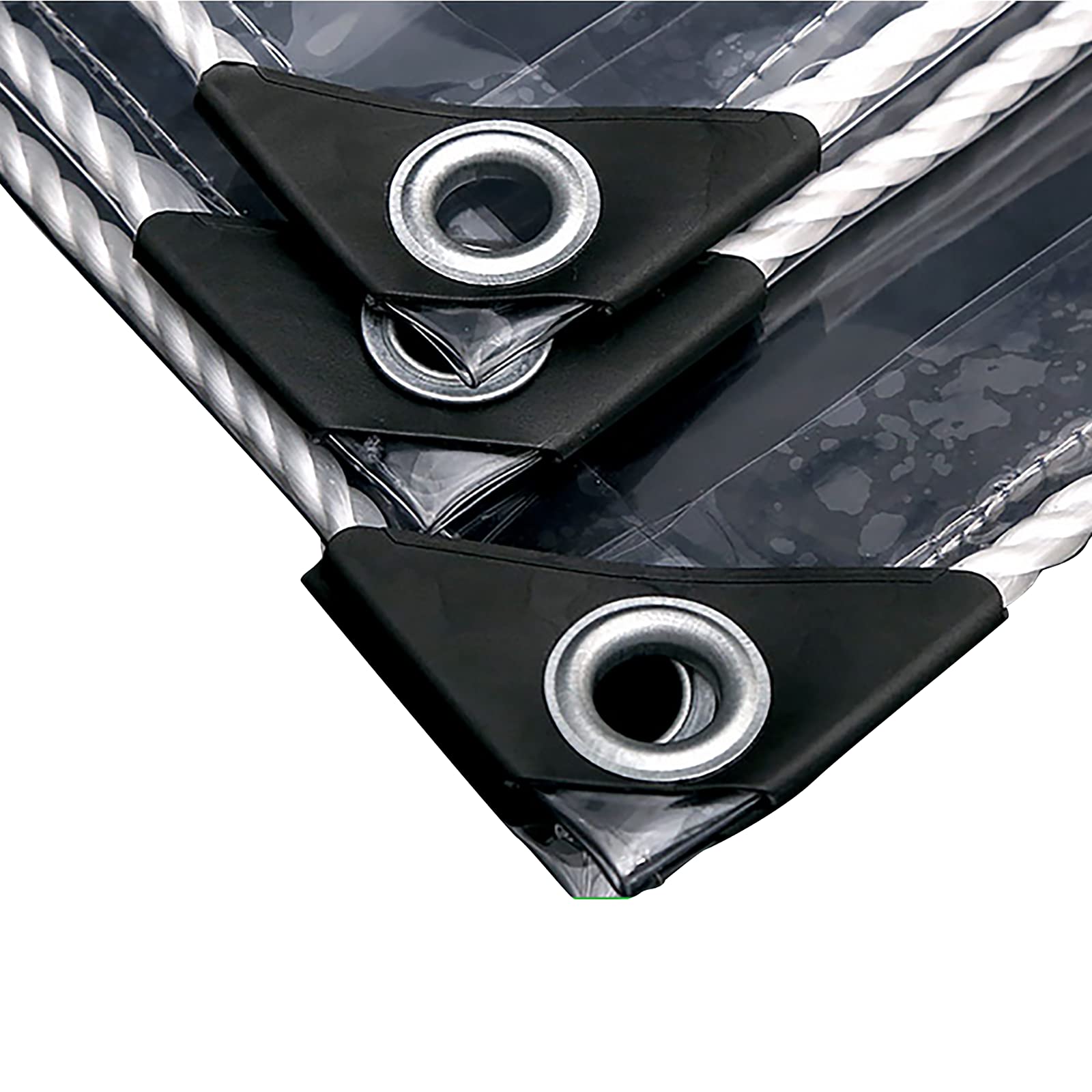 Buy PVC Transparent Tarpaulin with Eyelets, Weatherproof Clear Tarp 0