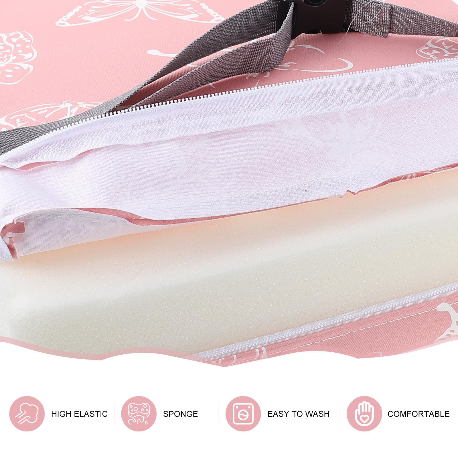 Cojín para Silla de Comedor para Niños, Portátil y Desmontable