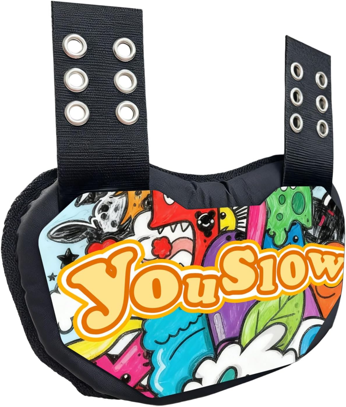 Football Back Plate, Lower Back Pads for Football Players, Hard Shell and Contoured Foam with Breathable Design, for Youth, Adult, Kids