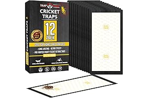 Cricket Traps (12 Pack) - Extra Large and Sticky Cricket Traps Indoor