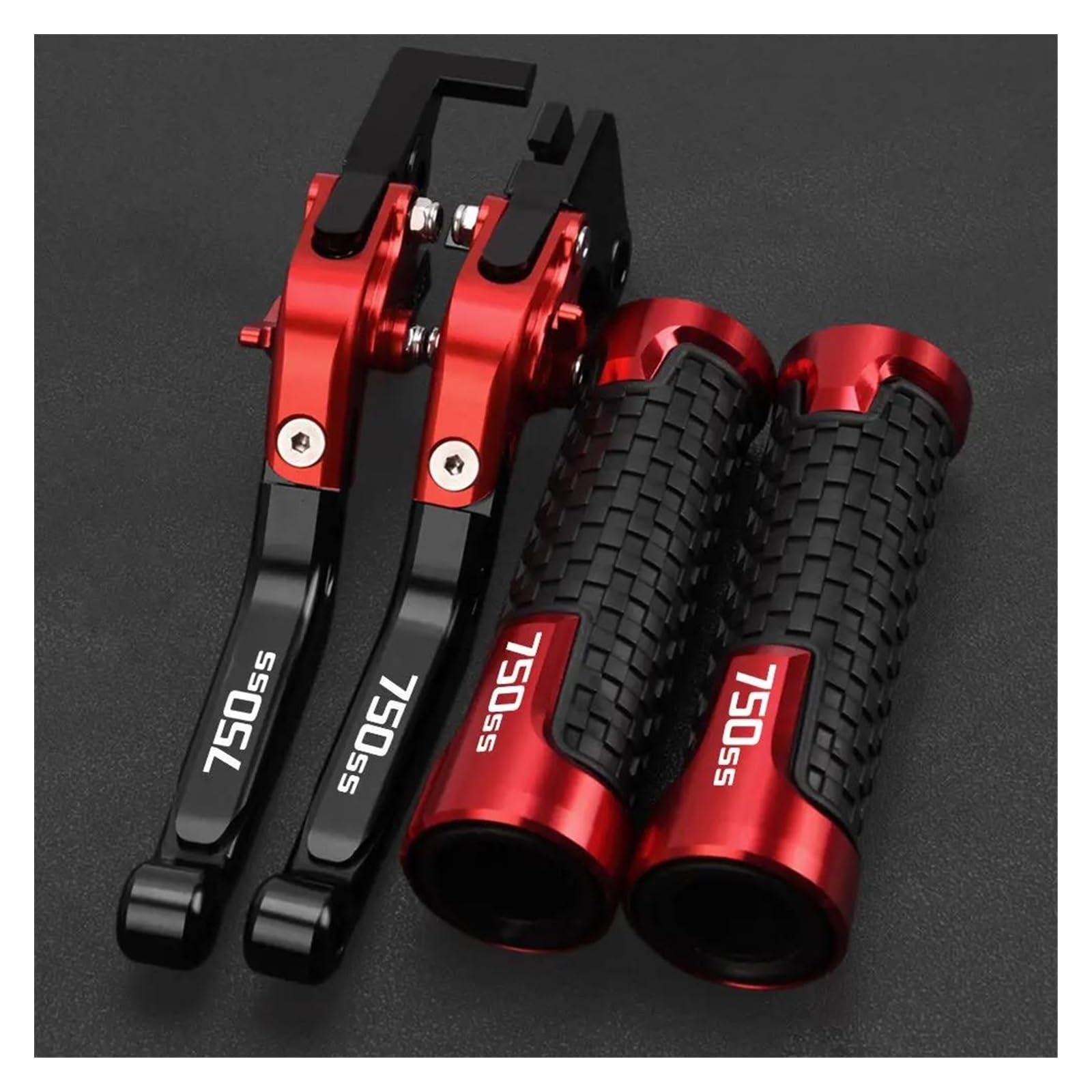 Palancas de freno Ducati 750SS y empuñaduras ideales para rutas de montaña y curvas de fin de semana