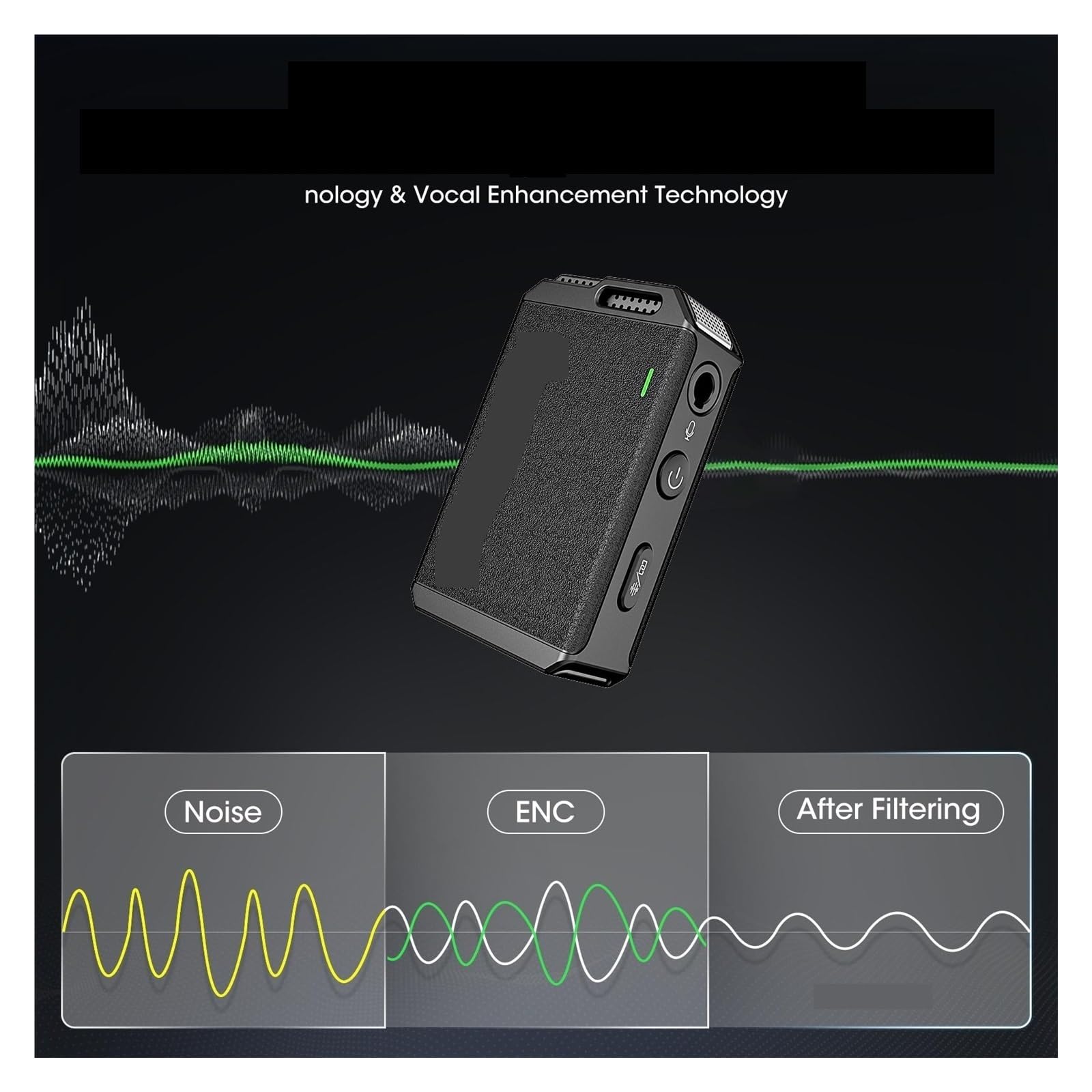 Microfono Lavalier Wireless Microfono Professionale For Interviste Vlog For Fotocamere DSLR Smartphone Laptop(DUO)