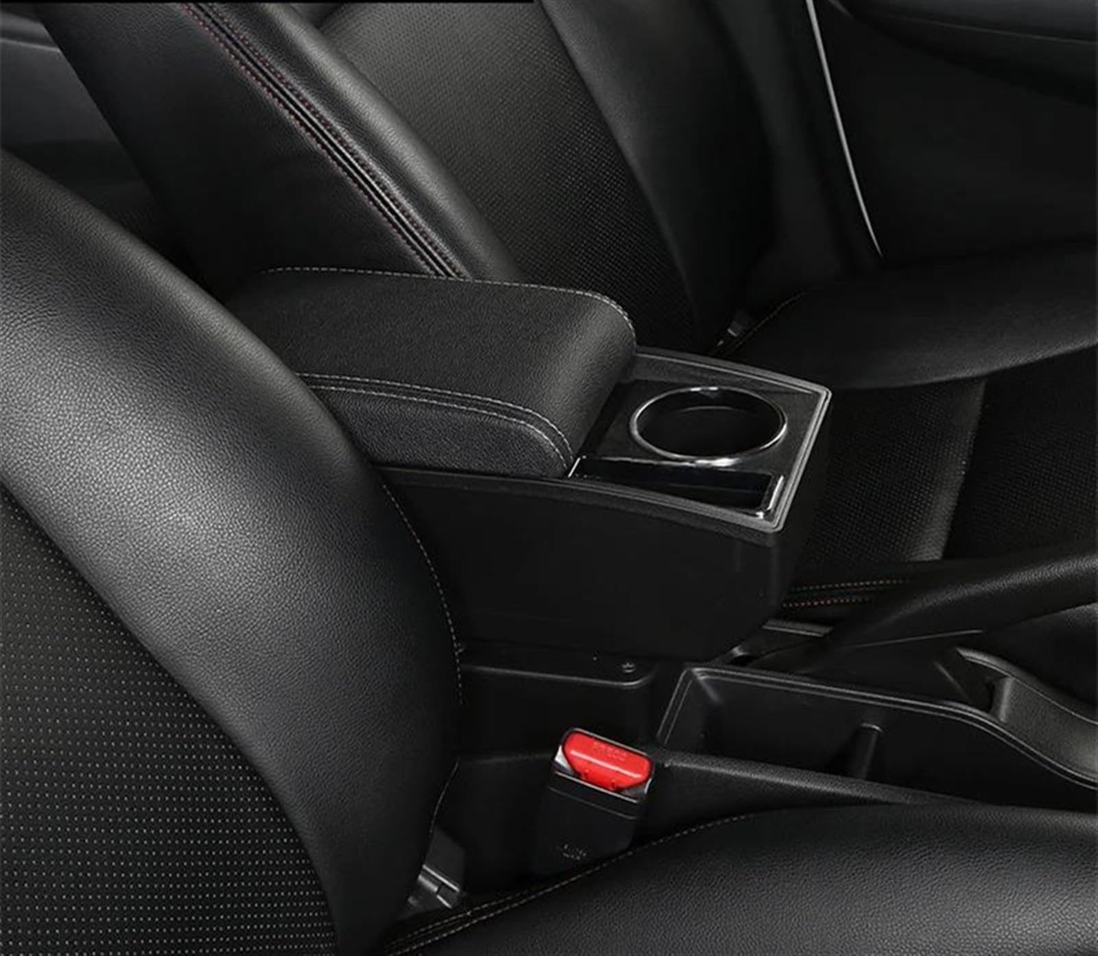 Ysdsls White Line Car Interior Accessories Center Console Storage Box Multifunctional Armrest For Jimny Jb74 2018-2023