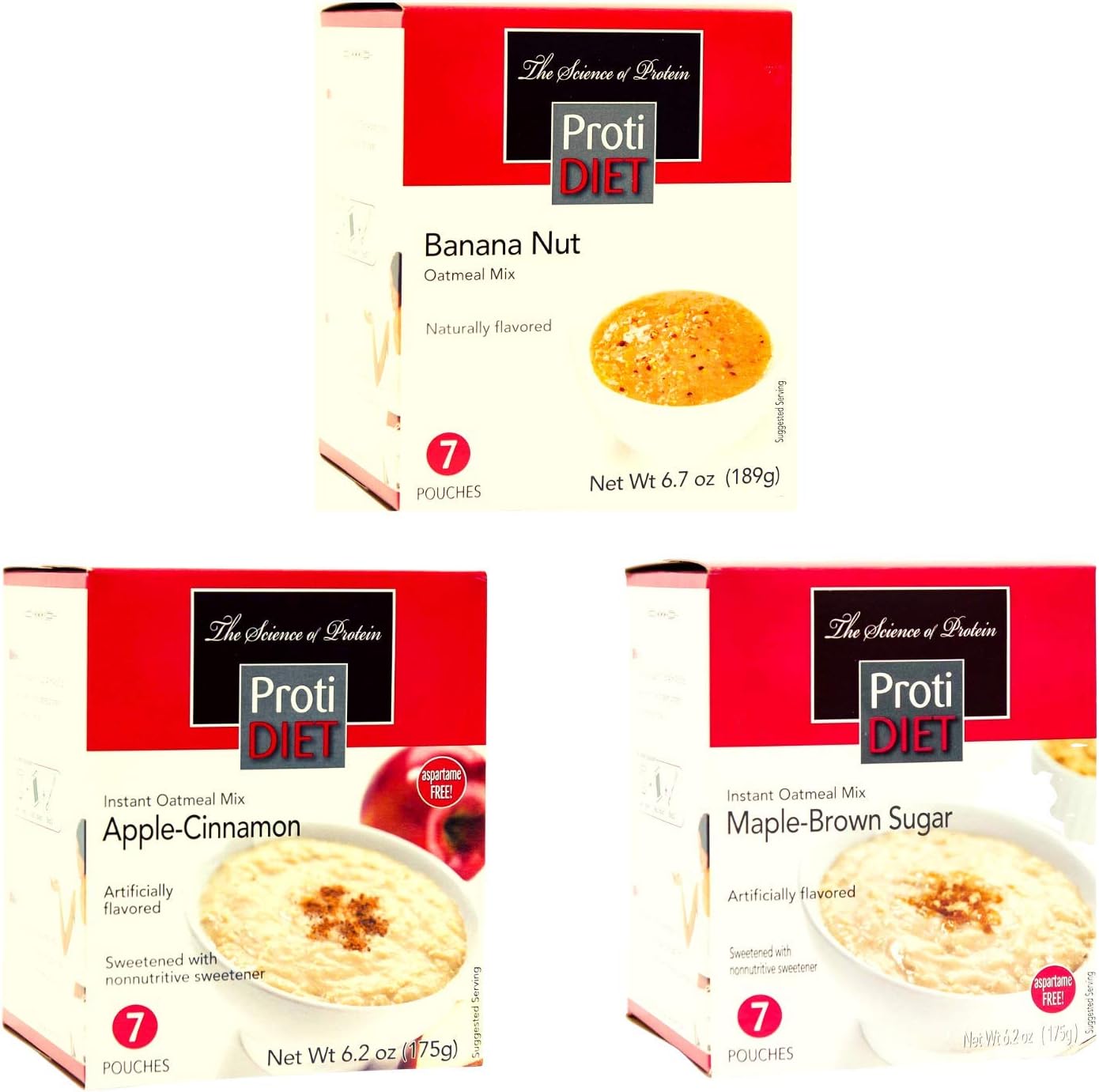 ProtiDiet - Oatmeal (3 Packs) (Variety, 3 Pack)