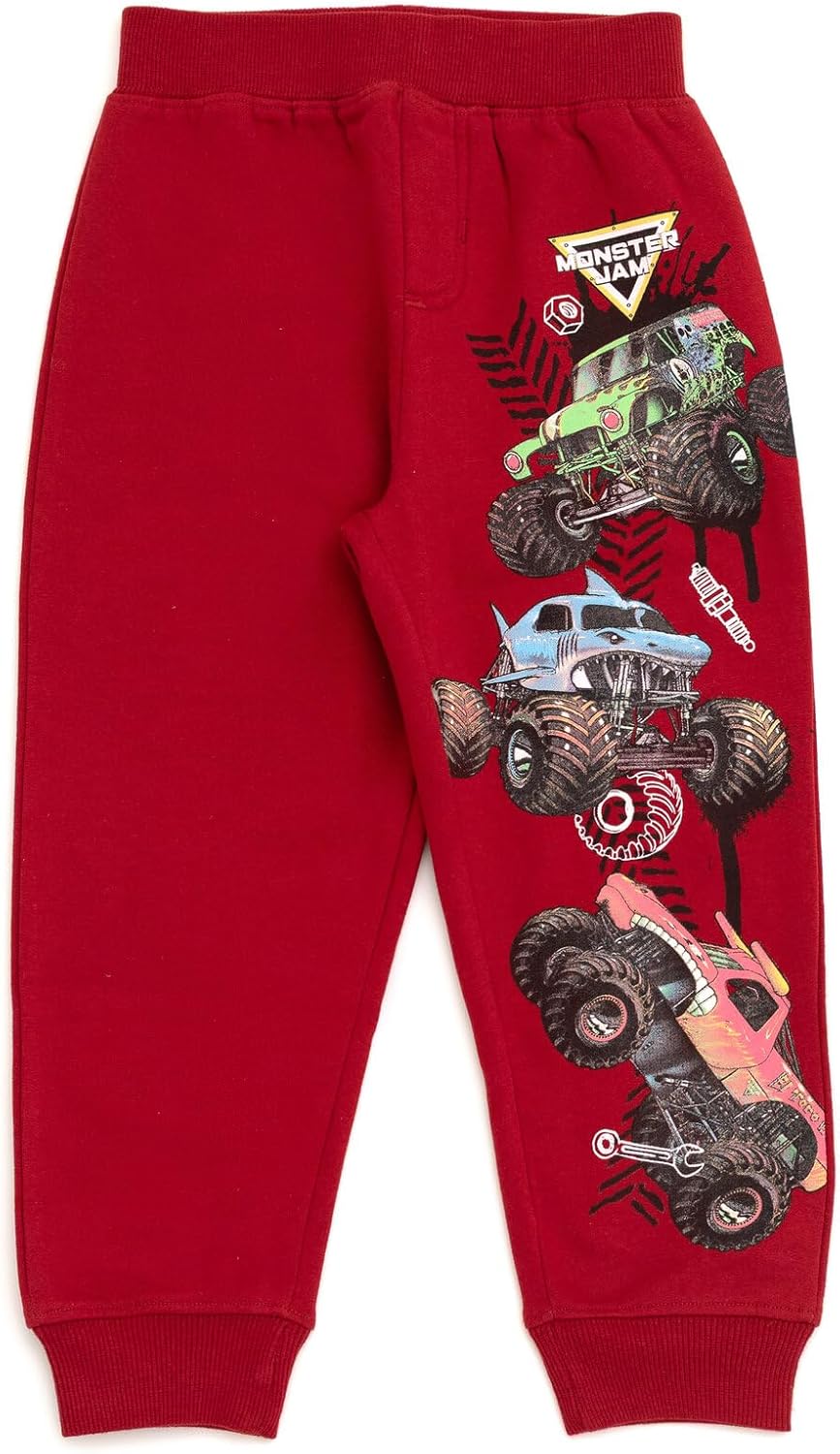 Monster Jam T-Shirt and Fleece Jogger Pants Outfit Set Toddler to Big Kid Grave Digger El Toro Loco Megalodon
