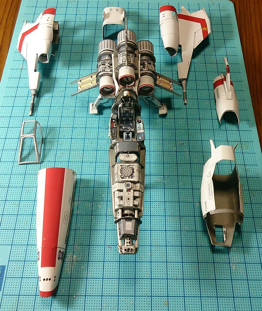 NZPOST Battlestar Galactic Viper Mark 2 DIY Handcraft Paper Model KIT(Unassembled Kit), As pic