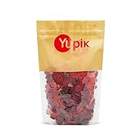 Vista 14 de Yupik Caramelos de cereza agria, 2.2 lb (35.2 oz), paquete de 6, bolas con sabor a cereza, dulces y ácidos, gomitas rojas masticables, dulces