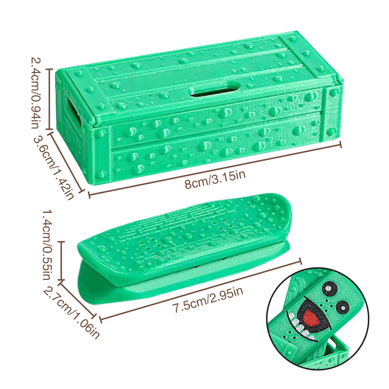 Magnetic Mini Fingerboard 3D Printed Fingerboard Obstacles Stress Relieving Portable