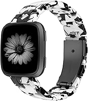 Vista 7 de Wearlizer - Banda de resina compatible con Fitbit Versa 2/Fitbit Versa/Versa Lite para mujeres y hombres, pulsera ligera de reemplazo para la correa
