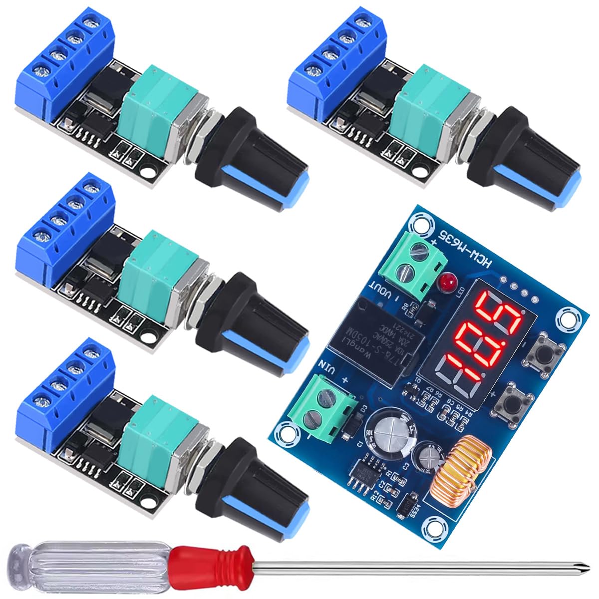 Amazon.co.jp: JYUDAUFU 4個 DC 5-16V PWM モータースピード