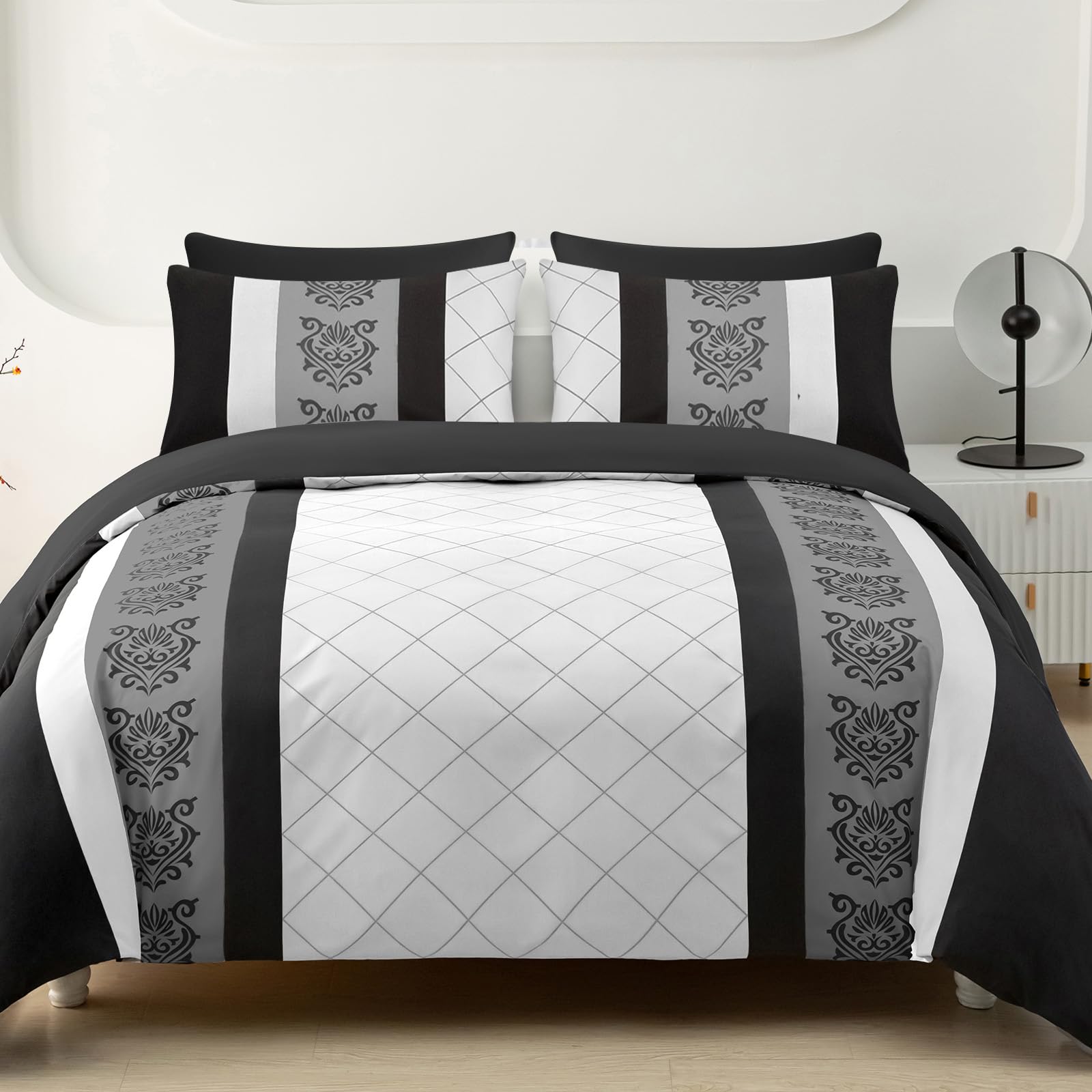 Lazzaro Super King Duvet Set - Breathable Microfiber Superking Duvets Sets (260 x 220 cm) 3 PCs - Luxury Durable Super King Duvet Cover With Zipper Closure โ image 1