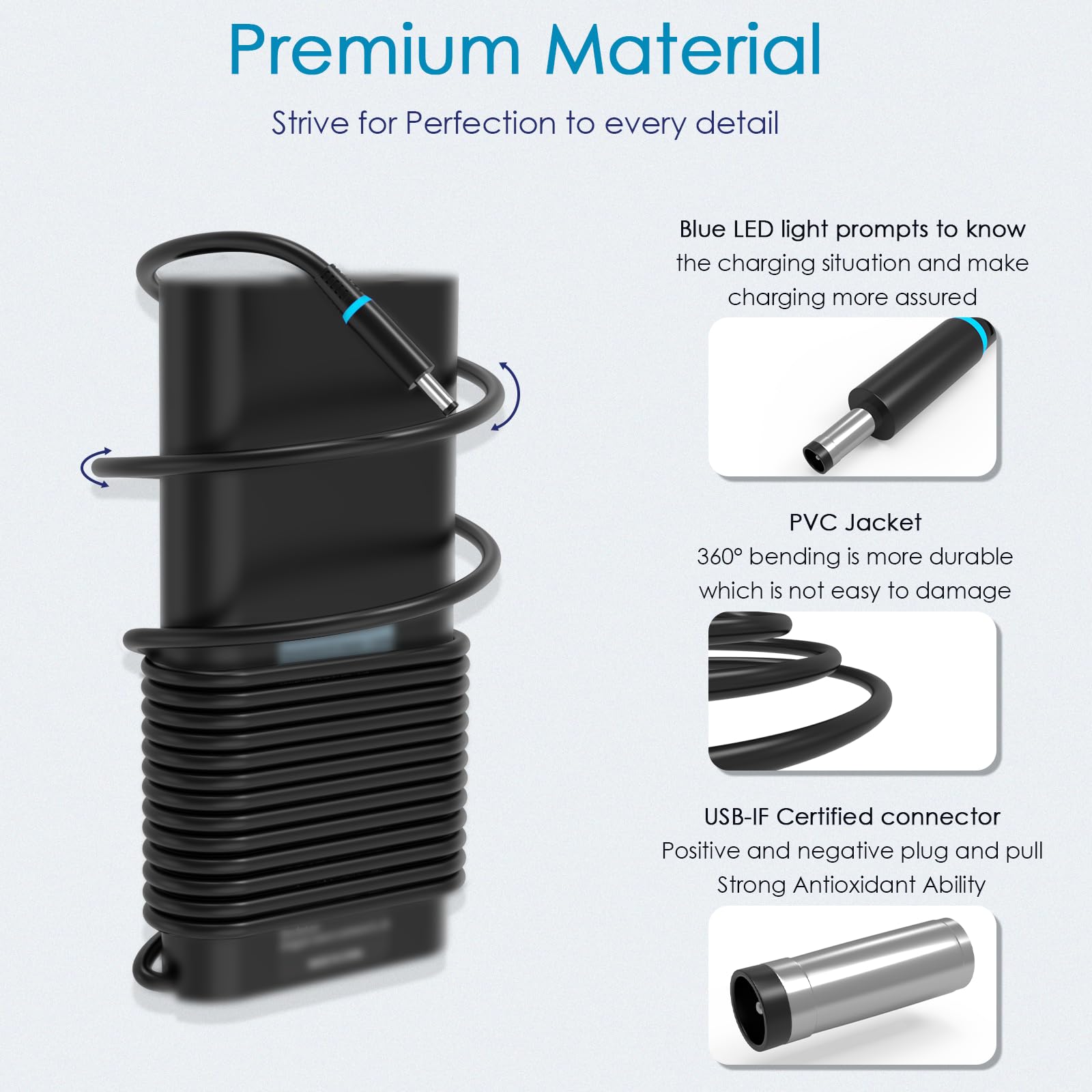 Amazon.com: GVKRLXZ 130W AC Adapter Compatible with Dell Inspiron