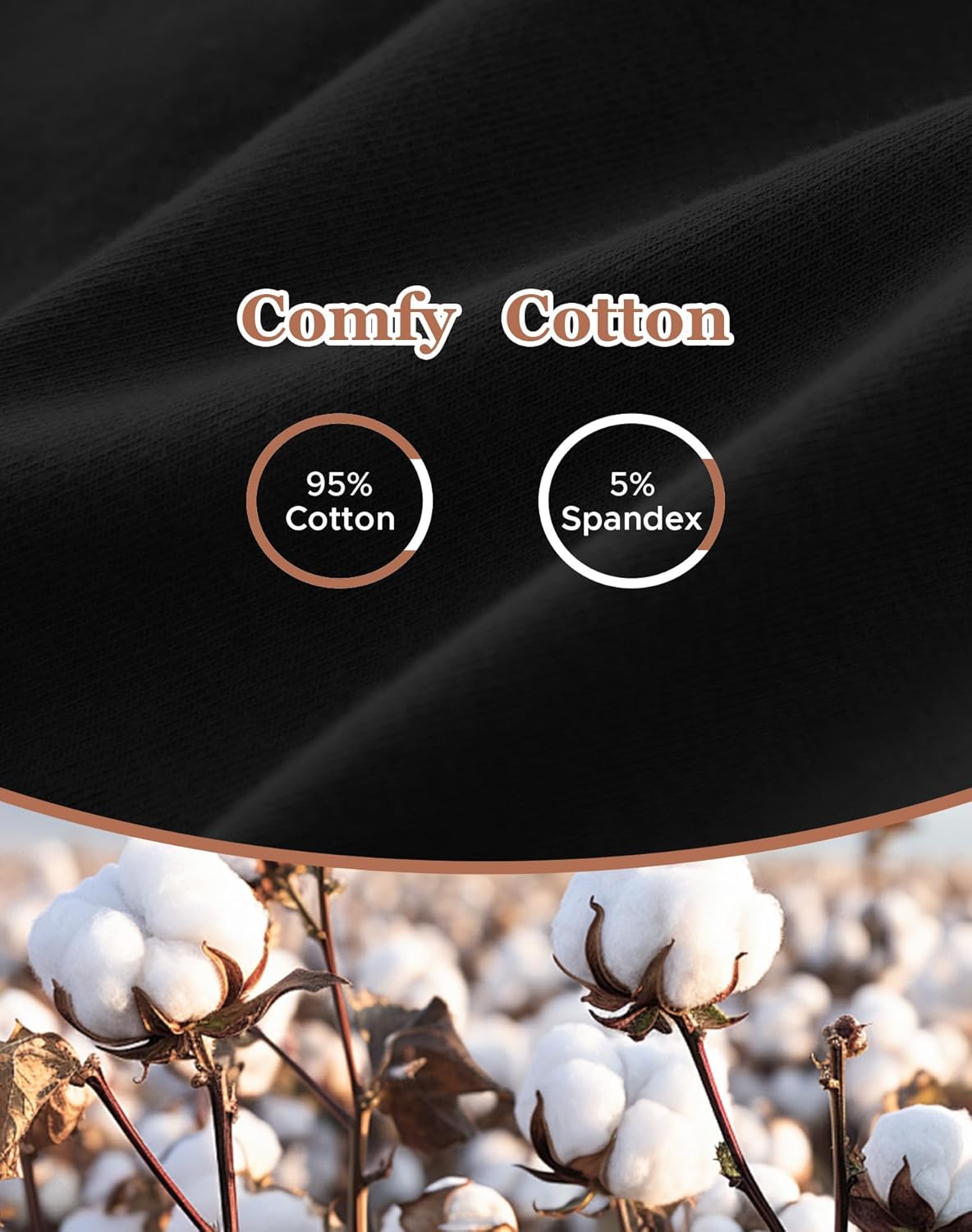 INNERSY Women's Period Boxers Underwear Leak Proof Menstrual Boy Shorts Panties 3-Pack - Image 5