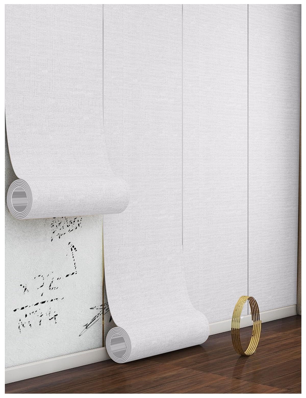 Papel Pintado Autoadhesivo Pared Antihumedad Impermeable, Aislamiento Termico Autoadhesivo Papel Pared 5mm, Aislamiento Interior para el Hogar, Dormitorio, Sala de Estar(Blanco)