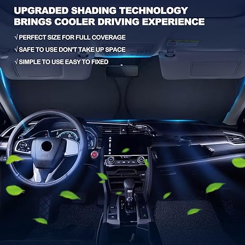 Miniatura 5 de Parasol delantero para automóvil, compatible con Toyota Camry, ajuste personalizado, LE XSE XLE Hybrid SE Sedán, actualizado 2025 2024 2023 2022