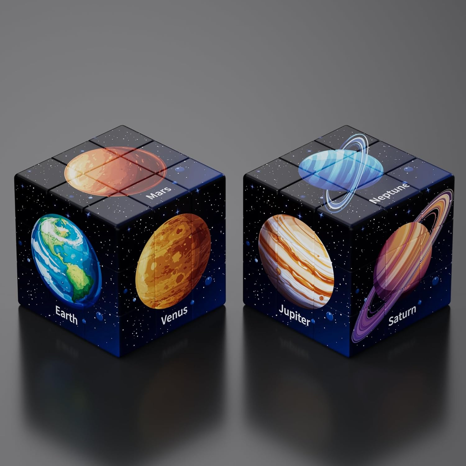 Custom Cube Puzzle with Photo,Personalized Photo Magic Cube 3D Rotatable Cube with 6 Pictures, for Family, Friends, Birthday, Christmas, Valentine's Day, Customized Gift