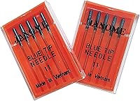 Vista 1 de Sowiichi Paquete de 2 agujas de punta azul tamaño 11 para máquinas de coser Janome, paquete de 5