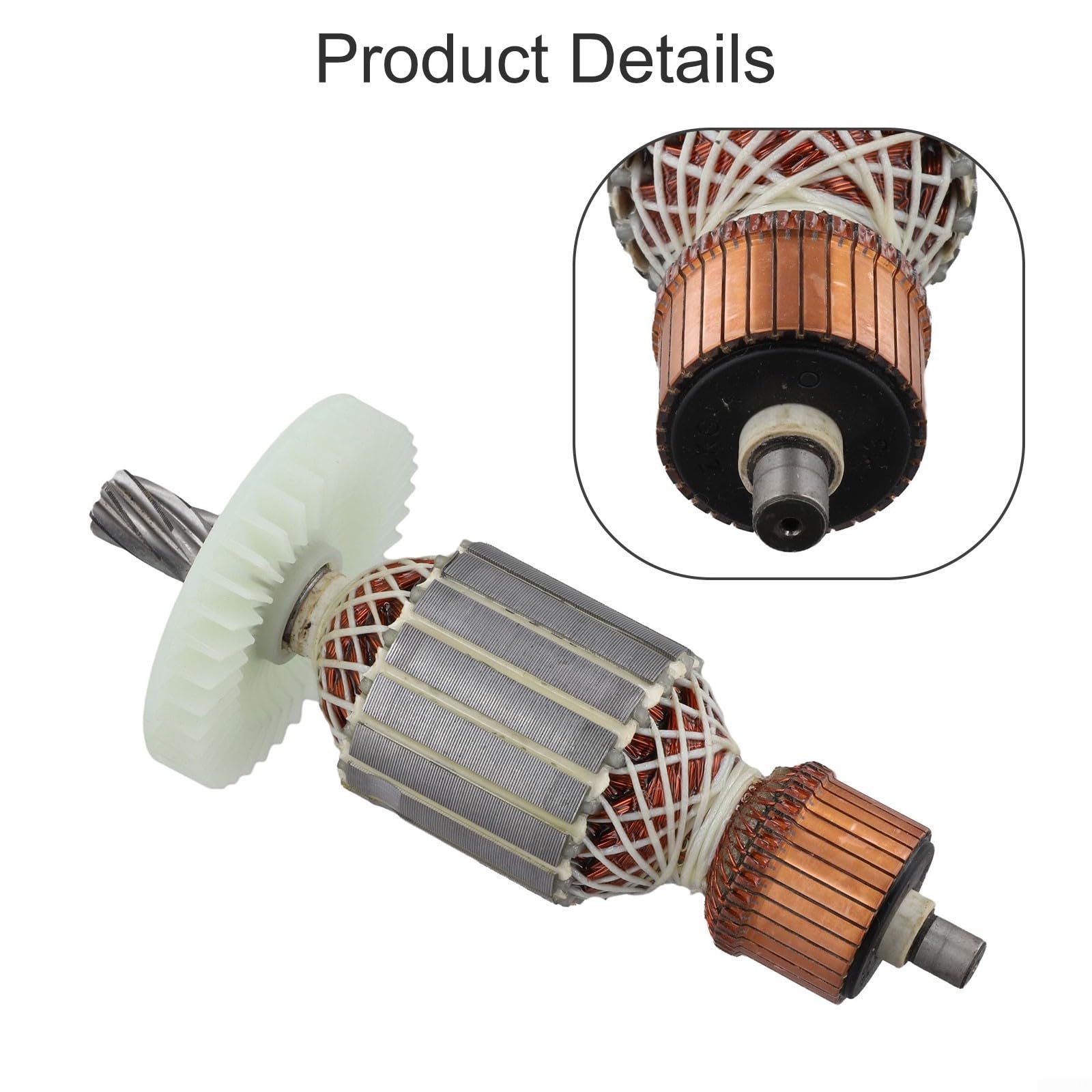 Armadura de martillo eléctrico 516863-9 compatible con ensamblaje de rotor HM1304 HM1304B
