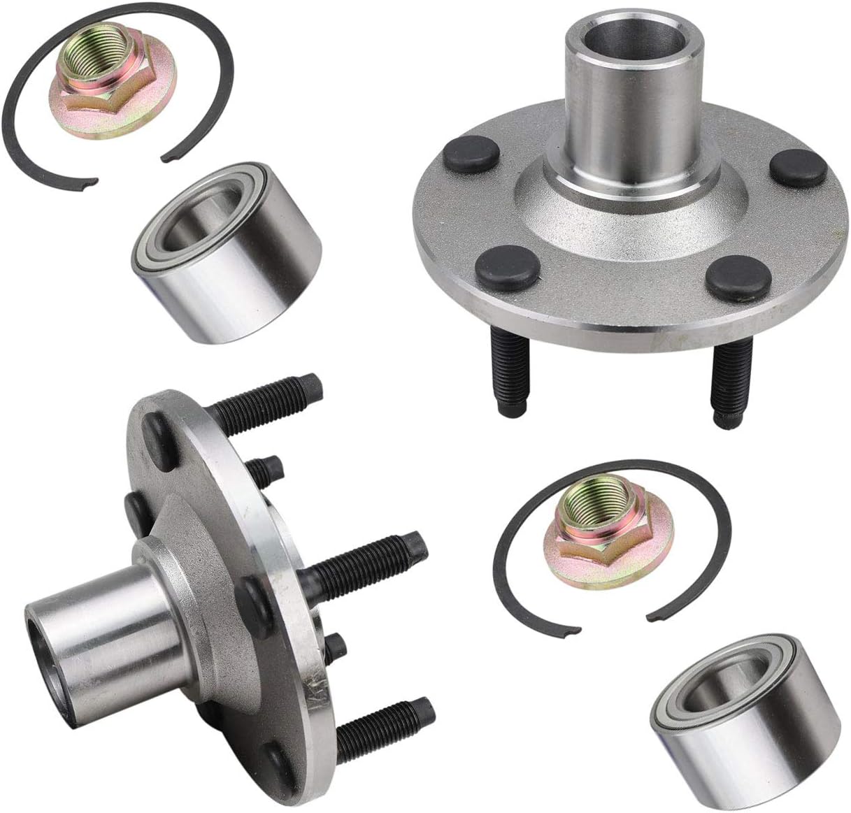 Pair Front Wheel Hub Bearing Repair Kits for 2001-2012 Ford Escape for 2001-2011 Mazda Tribute for 2005-2011 Mercury Mariner
