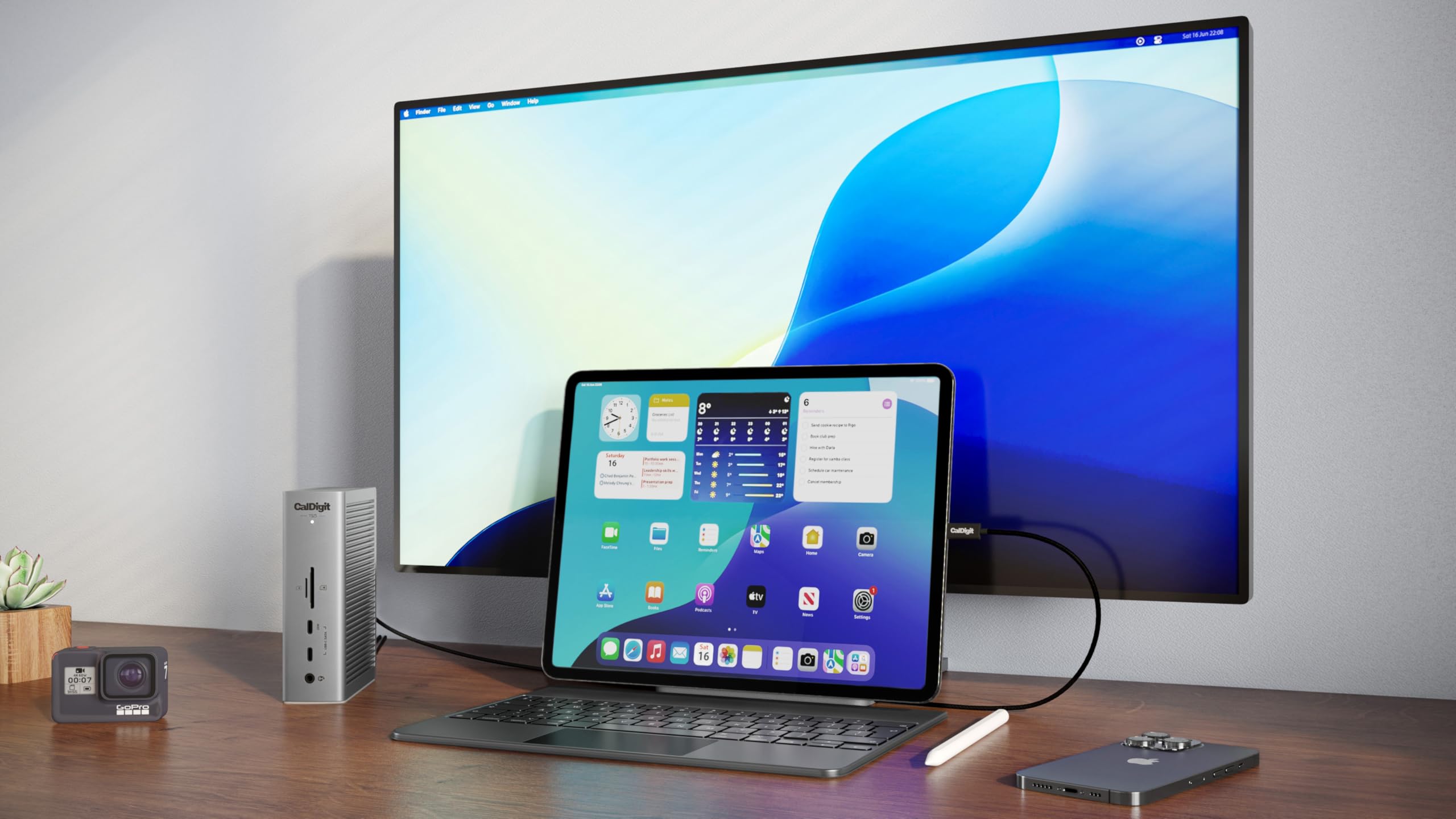CalDigit TS5 Dock Thunderbolt 5 – 15 Porte, 140W, 2.5GbE, 3 Display, USB4, PCIe 64Gb/s – Dock Professionale per Mac e PC con Connettività Avanzata e Prestazioni Estreme