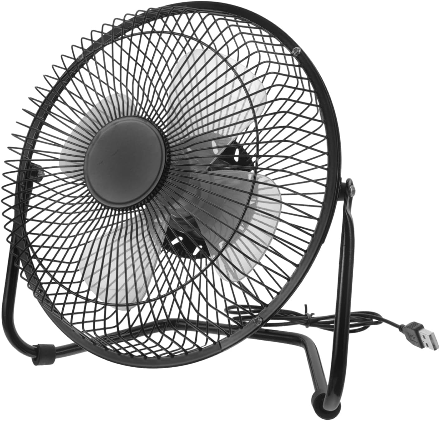 DOITOOL 8 Inch Retro Fan Ultra Quiet Portable Fan for Desk 360 Degree Adjustment for Office Home