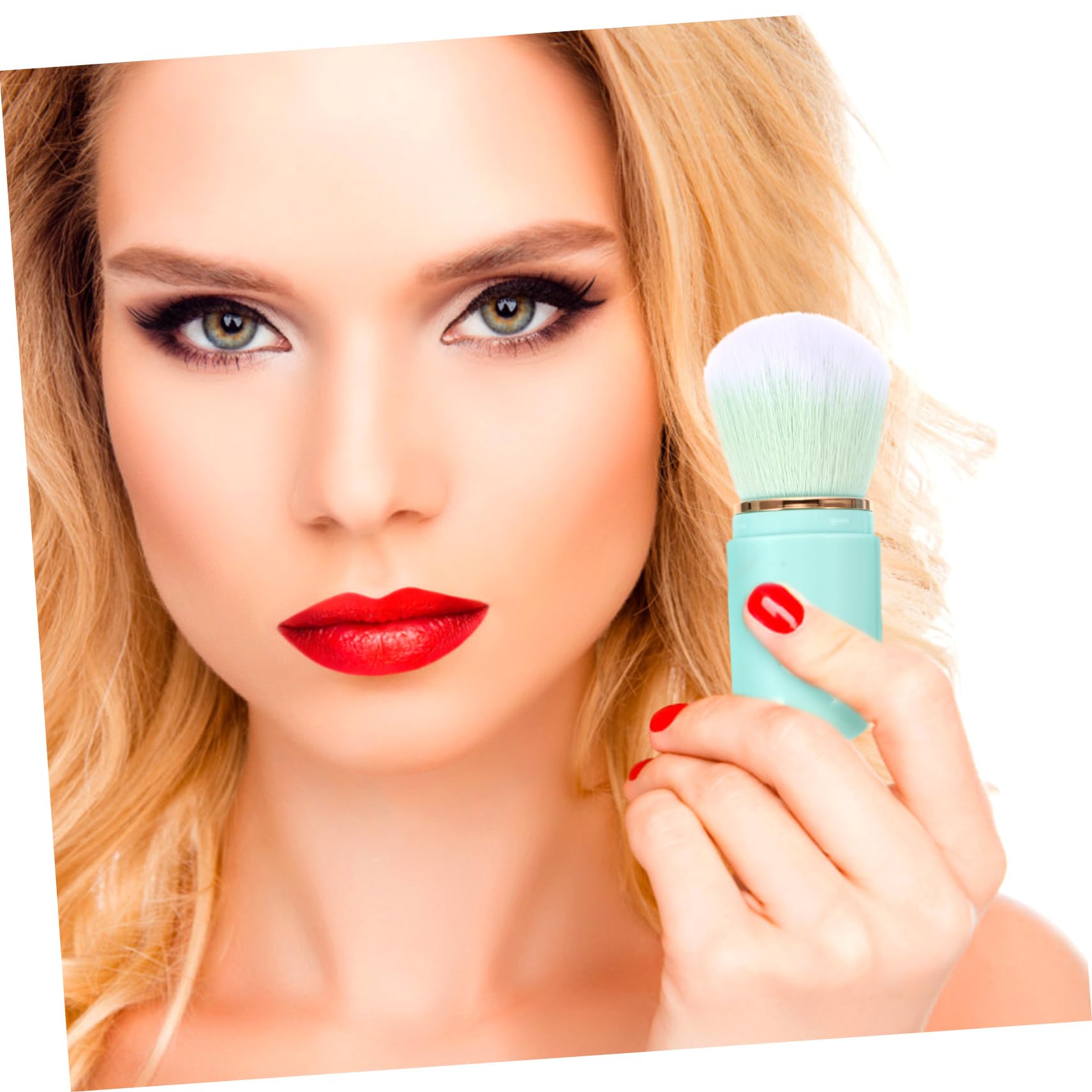 Housoutil 4ensembles Set De Pinceaux De Maquillage Fibres Artificielles Avec Miroir De Pinceaux Portables Pour Maquillage Et Spéciaux