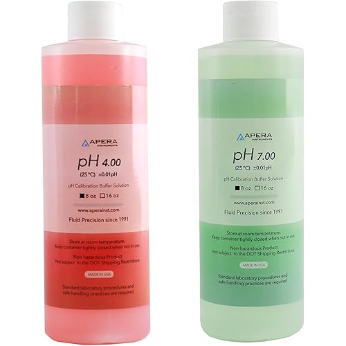 Apera Instruments AI1113 pH Calibration Buffer Solution Kit (7.00, 4.00), 8 oz. Each