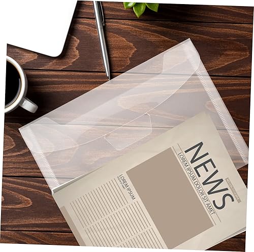 Miniatura 4 de Tofficu 40 bolsas de archivos con hebilla, carpetas de plástico A5, organizador de bolsillo, carpeta A6, carpeta de documentos, bolsas de viaje