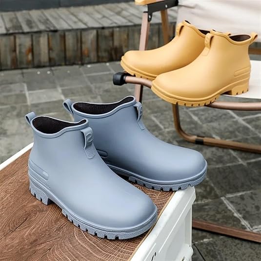 YDYAENIO Waterdichte Tuin Wellies Heren Heren Regenlaarzen Rubber Mid