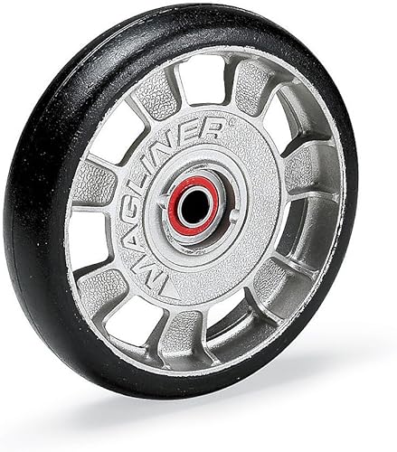 Juego de 2 ruedas de goma moldeadas Magliner 815 de 8 pulgadas para camiones de mano Magline 10815