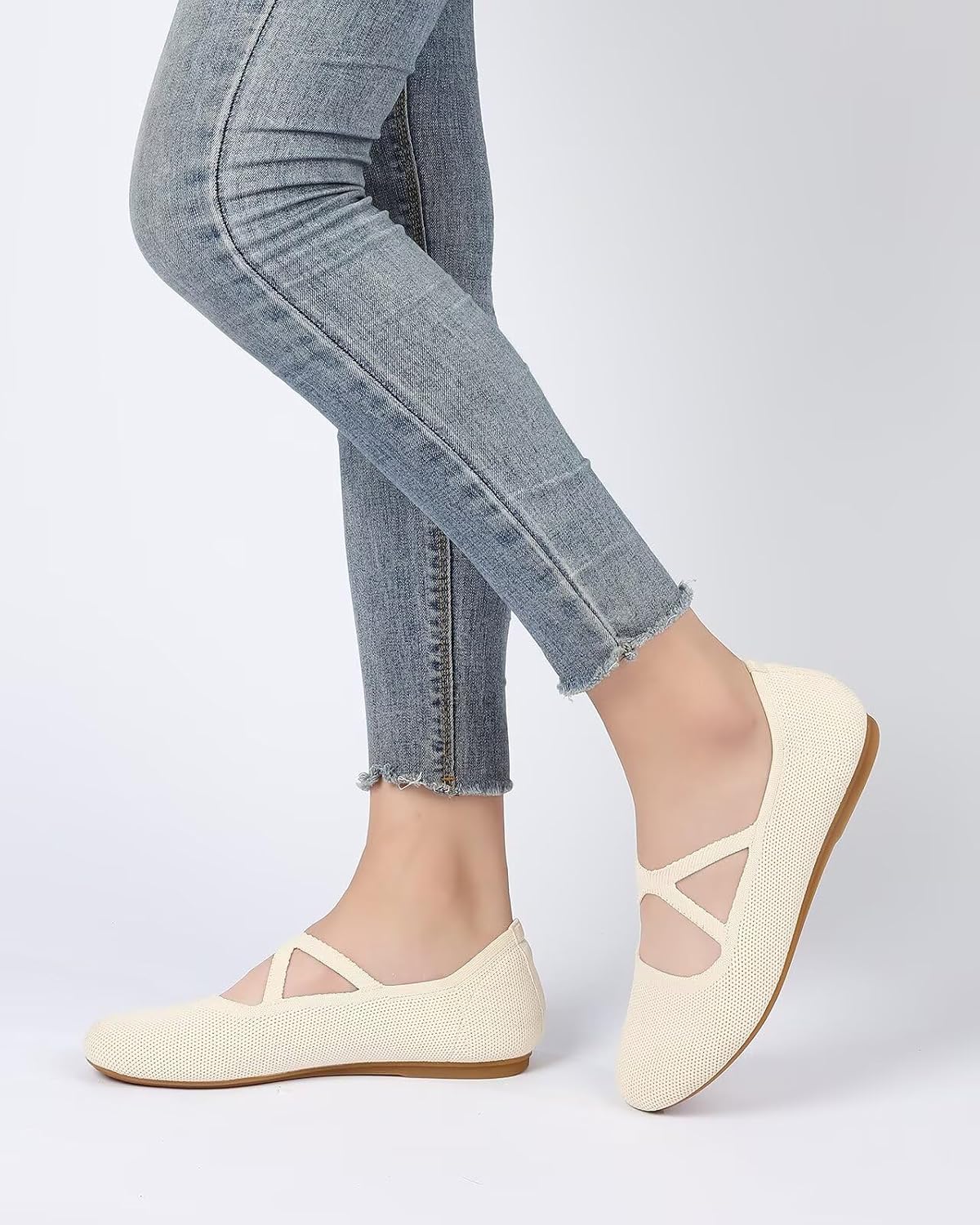 Women's Round Toe Shoes Mary Jane Ballet Flats