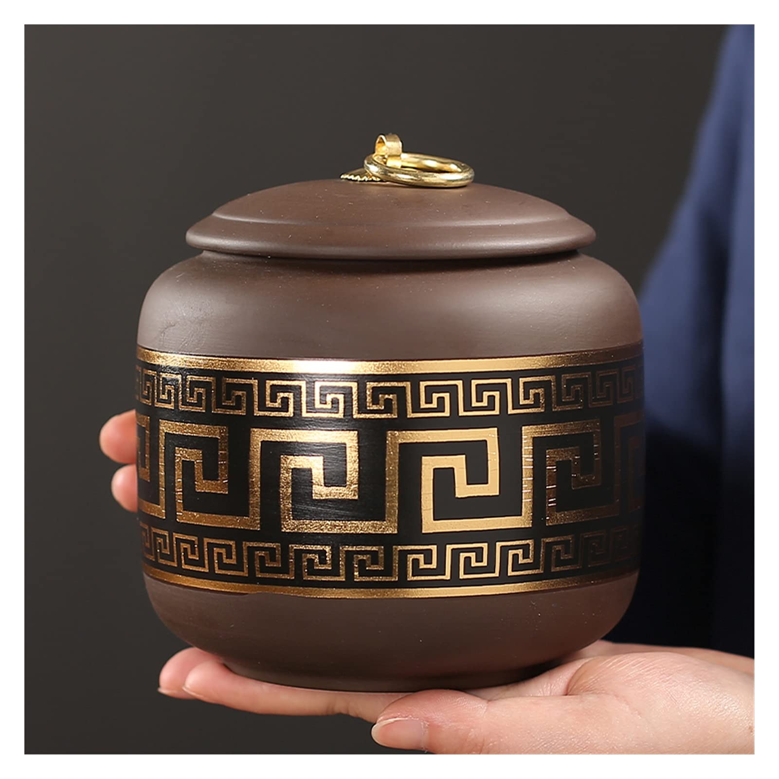 Cyna na herbatę fioletowa glina pojemnik na herbatę ceramiczny zamknięty garnek zbiornik do przechowywania herbaty gospodarstwo domowe czarna herbata zielona herbata luźna herbata pojemniki