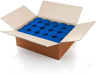 TronX Ice Hockey Pucks Bulk - 50 Mite Junior Blue Ice Hockey Pucks per Case - 4 oz. Official