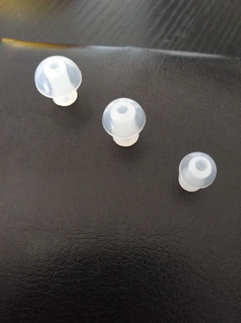 V-mak B T Tips Silicon for Hearing Aid Ear Tips 2 no, 10 Pcs pack - (White)