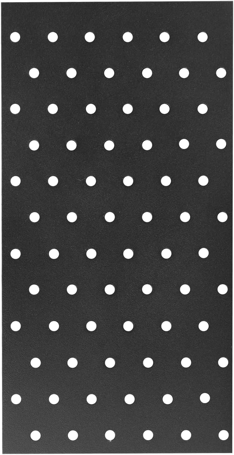 6 PCS Black Tie Mounting Plate Bracket, Flat Mending Plate, 8-1/4" x 3-1/8"