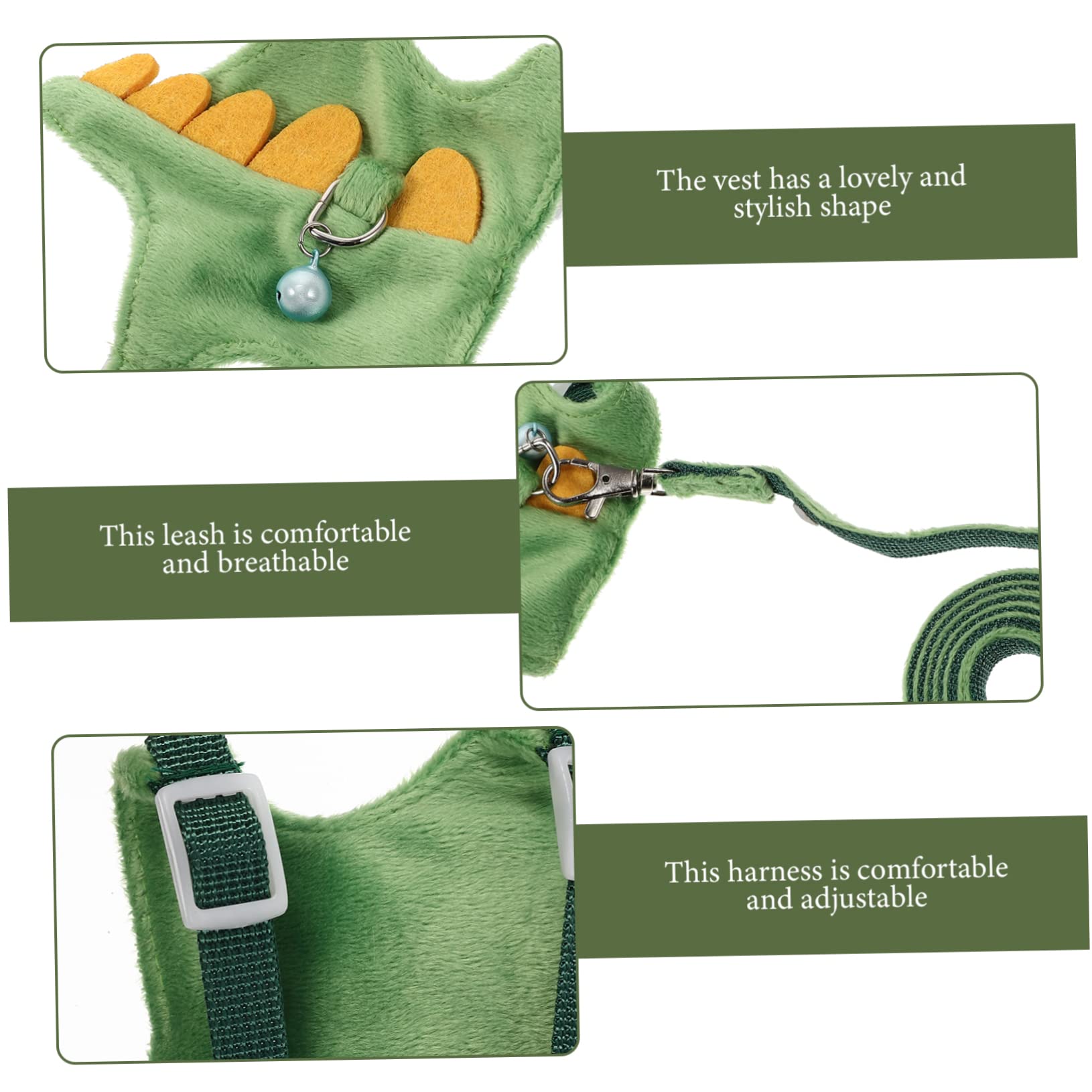 VANZACK 4pezzi Pettorina e Guinzaglio Regolabili Per Furetti Leggero e Traspirante Facile Da Indossare Per Passeggiate Con Animali Piccoli Design Comfort e Sicurezza
