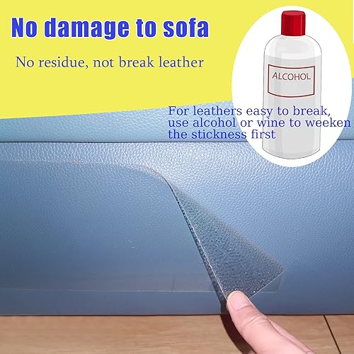 Miniatura 6 de 10 cintas disuasorias de doble cara para cuero, protector de muebles de gatos, protectores de muebles de gatos, disuasorio de arañazos para gatos,