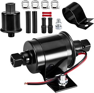 CarBole 4-7 PSI Electric Fuel Pump Low Pressure, 12V Inline Universal Diesel Gasoline Pump for Carburetors Trucks Boats Generator Engine Cars Replacement, E8012S, P60430, EP12S, FD0002, 6414671